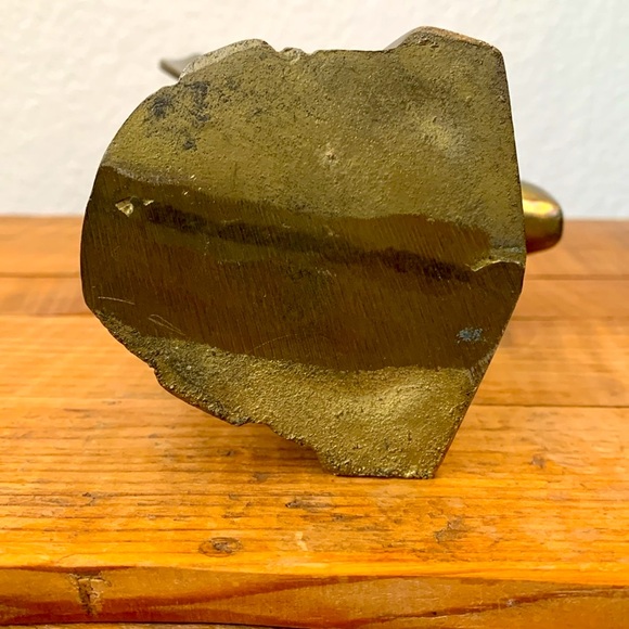 Vintage brass abstract bird 9" sculpture VGUC decor retro boho bohemian - Picture 4 of 4